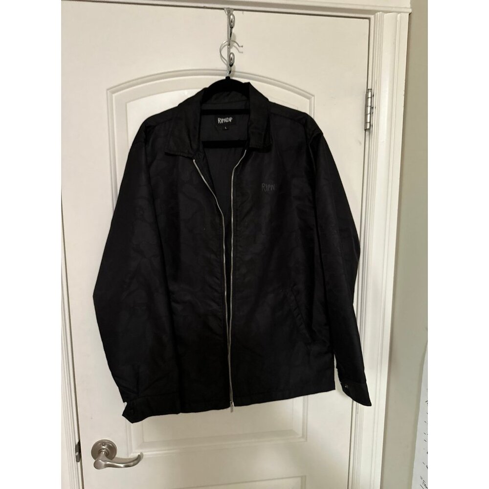 Ripndip coaches jacket blackout camo large